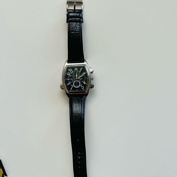 Automatic Watch for man scratch proof water resistant 3 ATM BLACK VGUC - Picture 10 of 16